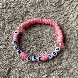 i can see you ~ taylor swift handmade bracelet